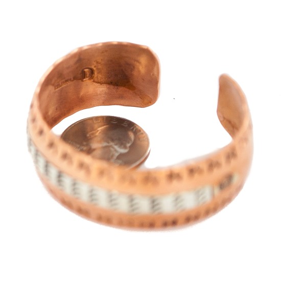Certified Authentic Papillon Maze Horse Navajo .925 Sterling Silver Handmade Native American Pure Copper Bracelet  13097-25