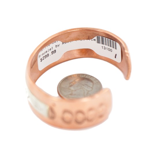 Certified Authentic Bear paw Navajo .925 Sterling Silver Handmade Native American Pure Copper Bracelet 13100-1 Certified Authentic Bear paw Navajo .925 Sterling Silver Handmade Native American Pure Copper Bracelet 13100-1