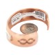 Certified Authentic Bear paw Navajo .925 Sterling Silver Handmade Native American Pure Copper Bracelet  13098-2