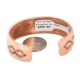 Certified Authentic Bear paw Navajo .925 Sterling Silver Handmade Native American Pure Copper Bracelet  13098-2