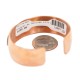 Certified Authentic Navajo Handmade Brass Native American Pure Copper Bracelet  13097-17