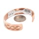 Certified Authentic Navajo Bear paw .925 Sterling Silver Handmade Native American Pure Copper Bracelet  131003