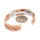 Certified Authentic Navajo .925 Sterling Silver Bear paw Handmade Native American Pure Copper Bracelet  13100-2