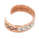 Certified Authentic Navajo .925 Sterling Silver Bear paw Handmade Native American Pure Copper Bracelet  13100-2