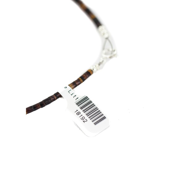 Certified Authentic Navajo .925 Sterling Silver Natural Turquoise Native American Necklace 18192