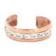 Certified Authentic Bear paw Navajo .925 Sterling Silver Handmade Native American Pure Copper Bracelet  13098-2
