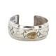 Certified Authentic Handmade Navajo Natural Turquoise Native American Nickel Bracelet  13082-4