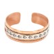 Certified Authentic Navajo .925 Sterling Silver Arrow head Feather Maze Handmade Native American Pure Copper Bracelet 13097-23 Certified Authentic Navajo .925 Sterling Silver Arrow head Feather Maze Handmade Native American Pure Copper Bracelet 13097-23