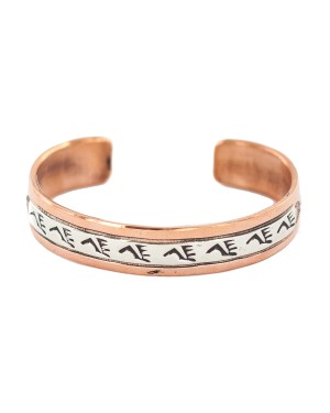 Certified Authentic Navajo .925 Sterling Silver Bear paw Handmade Native American Pure Copper Bracelet 13100-2 Certified Authentic Navajo .925 Sterling Silver Bear paw Handmade Native American Pure Copper Bracelet 13100-2
