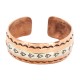 Certified Authentic Navajo .925 Sterling Silver Handmade Arrow head Feather Maze Native American Pure Copper Bracelet 13097-16 Certified Authentic Navajo .925 Sterling Silver Handmade Arrow head Feather Maze Native American Pure Copper Bracelet 13097-16