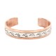 Certified Authentic Navajo Bear paw .925 Sterling Silver Handmade Native American Pure Copper Bracelet  131003