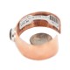 Certified Authentic Navajo Handmade Natural Tigers Eye Native American Pure Copper Bracelet 13111-1