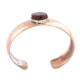 Certified Authentic Navajo Handmade Natural Red Jasper Native American Pure Copper Bracelet 13111-4