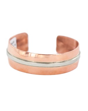 Rare Certified Authentic Navajo Nickel Handmade Native American Pure Copper Bracelet 12947