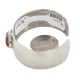 Certified Authentic Navajo Handmade Natural Red Jasper Native American Nickel Bracelet 13124-1
