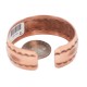 Certified Authentic .925 Sterling Silver Feather Maze Handmade Navajo Native American Pure Copper Bracelet 13119-2