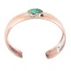 Certified Authentic Navajo Handmade Natural Turquoise Native American Pure Copper Bracelet 13123-3