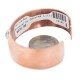 Certified Authentic Handmade Navajo Natural Turquoise Native American Pure Copper Bracelet 13123-1