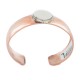 Certified Authentic Navajo Handmade Natural Mother of Pearl Native American Pure Copper Bracelet 13123-2