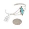 Navajo .925 Sterling Silver Handmade Natural Turquoise Native American Bracelet 13122-3 Navajo .925 Sterling Silver Handmade Natural Turquoise Native American Bracelet 13122-3