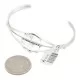 Navajo .925 Sterling Silver Handmade White Howlite Native American Bracelet 13122-4 Navajo .925 Sterling Silver Handmade White Howlite Native American Bracelet 13122-4