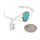 Navajo .925 Sterling Silver Handmade Certified Authentic Natural Turquoise Native American Bracelet 13122-1