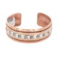 Certified Authentic .925 Sterling Silver Maze Feather Handmade Navajo Native American Pure Copper Bracelet 13119-1 Certified Authentic .925 Sterling Silver Maze Feather Handmade Navajo Native American Pure Copper Bracelet 13119-1