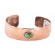 Certified Authentic Handmade Navajo Natural Turquoise Native American Pure Copper Bracelet 13123-1