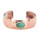 Certified Authentic Navajo Handmade Natural Turquoise Native American Pure Copper Bracelet 13123-3