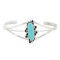 Navajo .925 Sterling Silver Handmade Natural Turquoise Native American Bracelet 13122-3 Navajo .925 Sterling Silver Handmade Natural Turquoise Native American Bracelet 13122-3