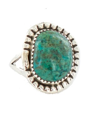 Navajo .925 Sterling Silver Certified Authentic Handmade Turquoise Native American Ring Size 9 18202-4