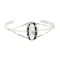 Navajo .925 Sterling Silver Handmade White Howlite Native American Bracelet 13122-2 Navajo .925 Sterling Silver Handmade White Howlite Native American Bracelet 13122-2