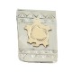 Turtle Certified Authentic 12kt Gold Filled and .925 Sterling Silver Handmade Navajo Native American Money Clip 11266-1