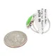 Navajo .925 Sterling Silver Handmade Natural Gaspeite Native American Ring Size 9 1/4 13114-3 Navajo .925 Sterling Silver Handmade Natural Gaspeite Native American Ring Size 9 1/4 13114-3