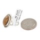 Navajo .925 Sterling Silver Certified Authentic Handmade Natural Tigers Eye Native American Ring Size 7 18203-7