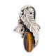 Leaf Navajo .925 Sterling Silver Certified Authentic Handmade Natural Tigers Eye Native American Ring Size 8 13116-2 Leaf Navajo .925 Sterling Silver Certified Authentic Handmade Natural Tigers Eye Native American Ring Size 8 13116-2