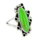 Navajo .925 Sterling Silver Handmade Natural Gaspeite Native American Ring Size 9 1/4 13114-3 Navajo .925 Sterling Silver Handmade Natural Gaspeite Native American Ring Size 9 1/4 13114-3