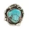Navajo .925 Sterling Silver Handmade Natural Turquoise Native American Ring Size 7 1/2 18202-2 Navajo .925 Sterling Silver Handmade Natural Turquoise Native American Ring Size 7 1/2 18202-2