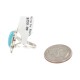 Navajo .925 Sterling Silver Certified Authentic Handmade Natural Turquoise Native American Ring Size 8 13115-4