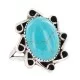 Navajo .925 Sterling Silver Handmade Natural Turquoise Native American Ring Size 8 13115-4 Navajo .925 Sterling Silver Handmade Natural Turquoise Native American Ring Size 8 13115-4