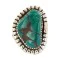 Navajo .925 Sterling Silver Handmade Turquoise Native American Ring Size 8 1/2 18202-1