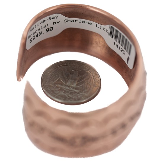 Certified Authentic Navajo Handmade Native American Pure Copper Bracelet 13125-1 Certified Authentic Navajo Handmade Native American Pure Copper Bracelet 13125-1