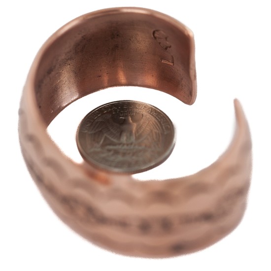 Certified Authentic Navajo Handmade Native American Pure Copper Bracelet 13125-1 Certified Authentic Navajo Handmade Native American Pure Copper Bracelet 13125-1