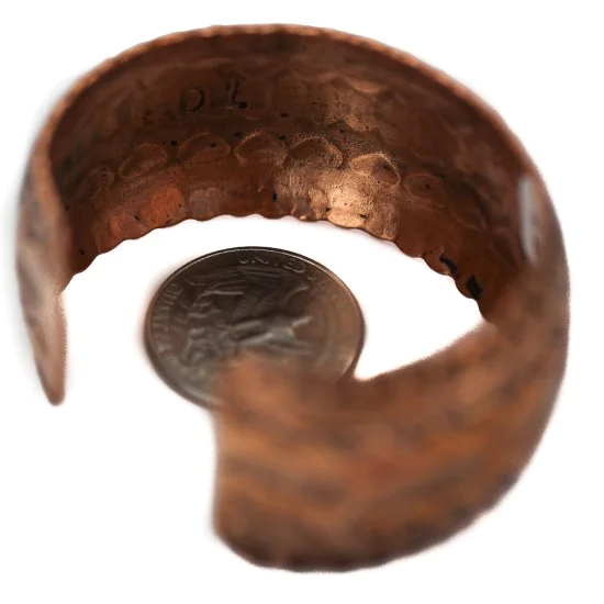 Feather Navajo .925 Sterling Silver Handmade Native American Pure Copper Bracelet 12865-2 Feather Navajo .925 Sterling Silver Handmade Native American Pure Copper Bracelet 12865-2