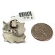 Handmade Feather Bear Certified Authentic Navajo Native American Nickel Pendant 13128-1