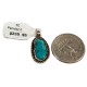 .925 Sterling Silver Certified Authentic Navajo Natural Turquoise Native American Pendant 14907 .925 Sterling Silver Certified Authentic Navajo Natural Turquoise Native American Pendant 14907