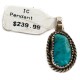 .925 Sterling Silver Certified Authentic Navajo Natural Turquoise Native American Pendant 14907 .925 Sterling Silver Certified Authentic Navajo Natural Turquoise Native American Pendant 14907