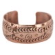 Certified Authentic Navajo Swirl Handmade Native American Pure Copper Bracelet 13125-2