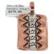 Handmade Certified Authentic Navajo Pure .925 Sterling Silver Native American Copper Pendant 13127-2