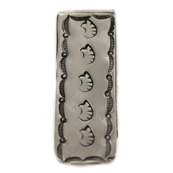 Navajo Bear Nickel Handmade Native American Money Clip 11268-1 Navajo Bear Nickel Handmade Native American Money Clip 11268-1